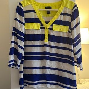 CPW Blue and White Blouse